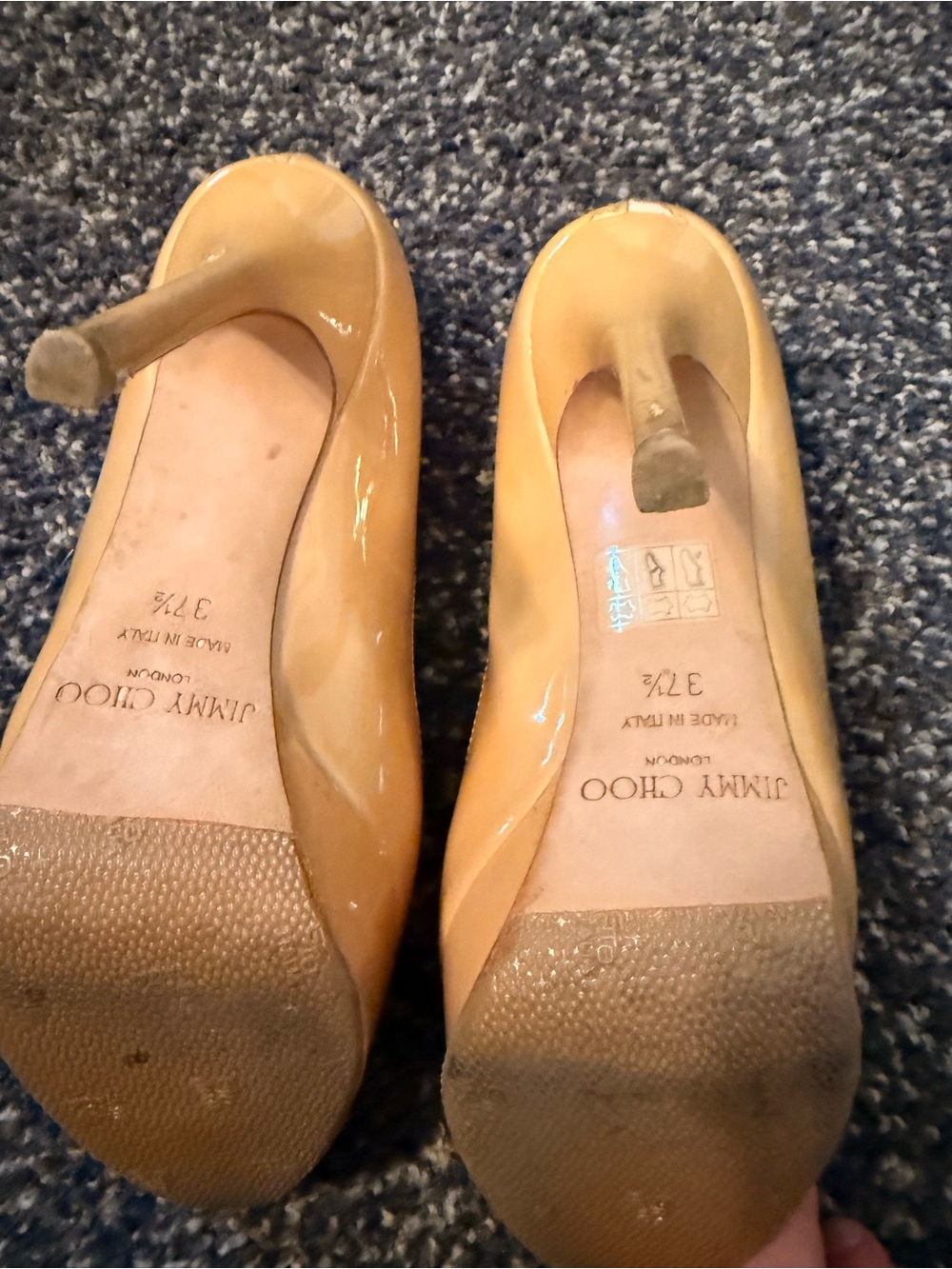 Jimmy Choo Women's Sand Patent Leather Pumps